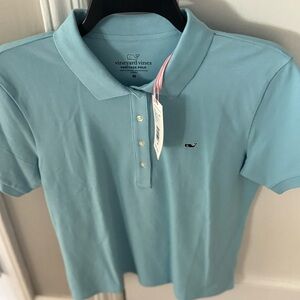 NWT Vineyard Vines Women’s Polo in Cape Blue